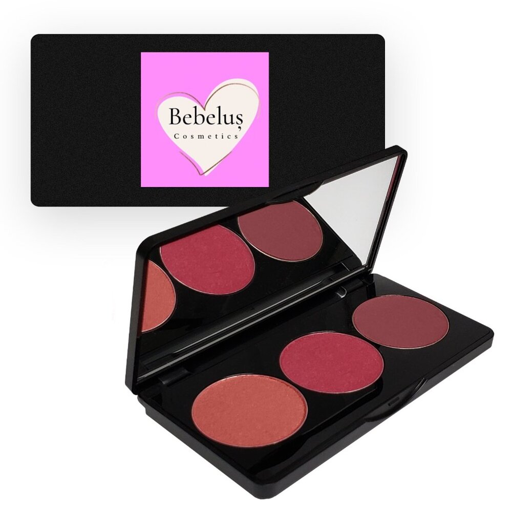 Bebelus Cosmetics Blush Palette (Sweet Cheeks 3 pack)
